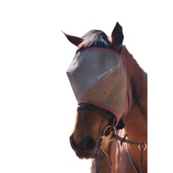 Black PVC mesh fly mask with/without the horses name