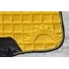 Yellow Satin jumping Saddle pad/ Numnah (size M)