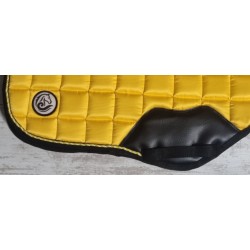 Yellow Satin jumping Saddle pad/ Numnah (size M)