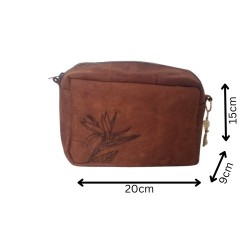 Handcrafted Leather Strelitzia Sling Bag – Tan