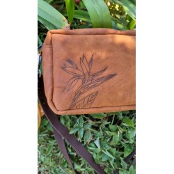 Handcrafted Leather Strelitzia Sling Bag – Tan