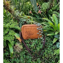 Handcrafted Leather Strelitzia Sling Bag – Tan