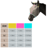 White PVC mesh fly mask with/without the horses name