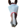 White PVC mesh fly mask with/without the horses name